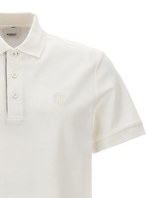 Burberry Weißes Poloshirt aus Baumwolle