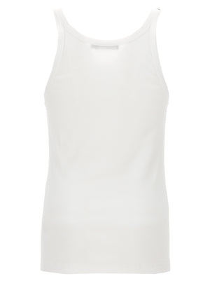 Dolce & Gabbana Weiße Baumwoll-Tanktops
