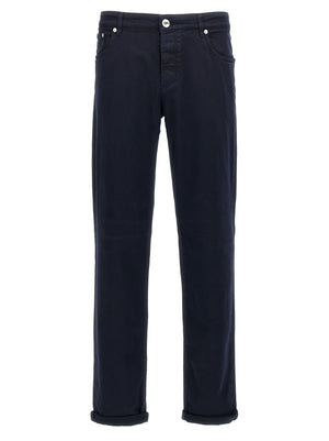 Brunello Cucinelli Blaue Baumwolljeans Denim