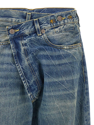 R13 Blaue Baumwolljeans im Relaxed Fit