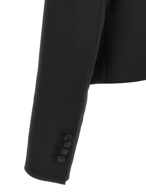 Dolce & Gabbana Schwarzer Blazer aus reiner Schurwolle