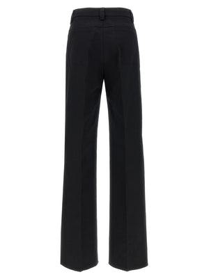 THELATEST Schwarze Baumwoll-Freizeithose