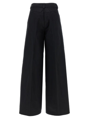 THELATEST Schwarze Baumwoll-Freizeithose