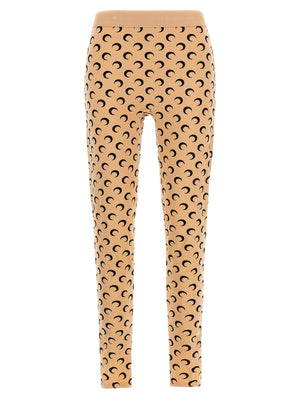 Marine Serre Beige Polyamid Leggings