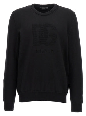 Dolce & Gabbana Schwarzer Cardigan aus Schurwolle