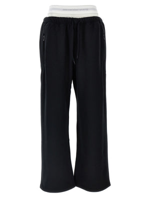T BY ALEXANDER WANG Schwarze Baumwoll-Jogginghose (Trainingshose)