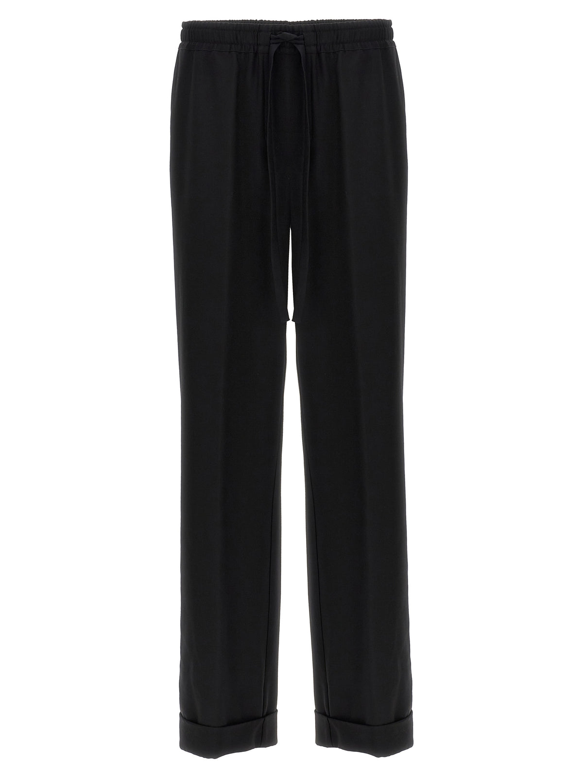 Dolce & Gabbana Schwarze Hose aus reiner Schurwolle