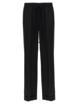 Dolce & Gabbana Schwarze Hose aus reiner Schurwolle