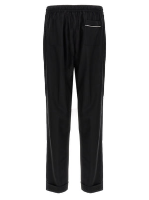 Dolce & Gabbana Schwarze Hose aus reiner Schurwolle