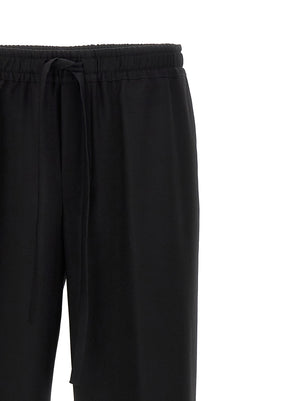 Dolce & Gabbana Schwarze Hose aus reiner Schurwolle