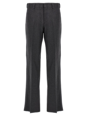 Fendi Graue Kaschmir-Freizeithose