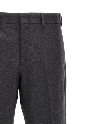 Fendi Graue Kaschmir-Freizeithose