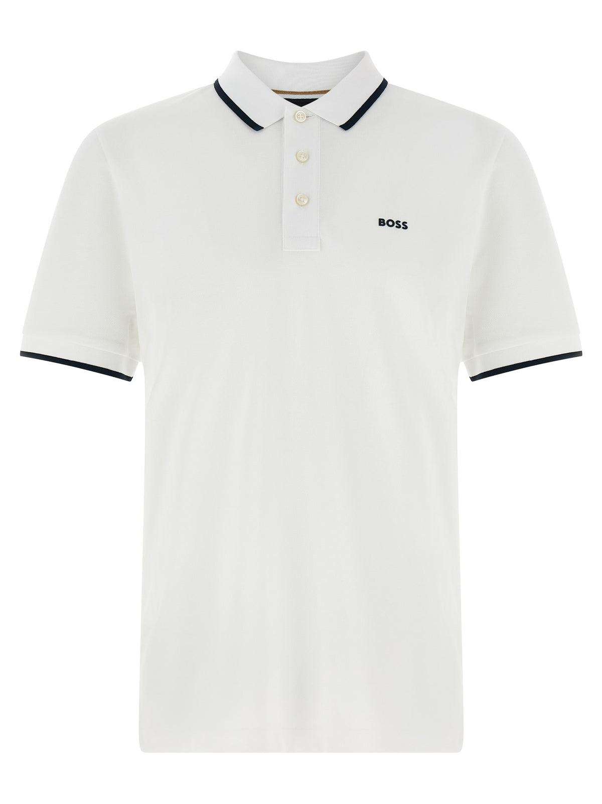 Hugo Boss Weißes Poloshirt aus Baumwolle