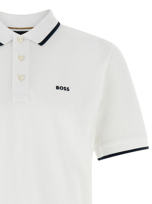 Hugo Boss Weißes Poloshirt aus Baumwolle