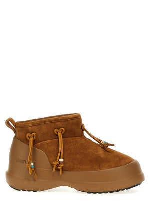 Moon Boot Braune Wildleder-Stiefeletten