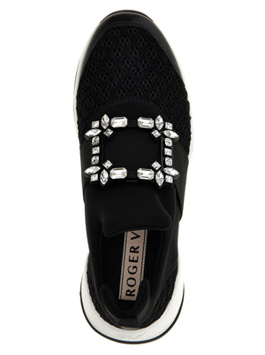 Roger Vivier Schwarze Sneaker aus Polyester für sportliche Looks