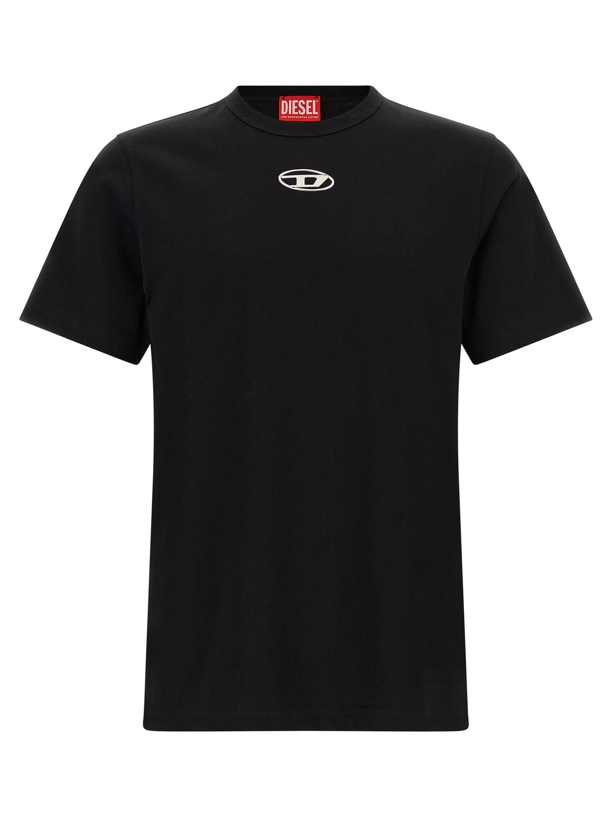 Diesel Schwarzes Baumwoll-T-Shirt
