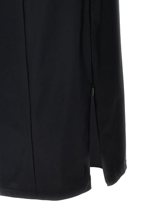 T BY ALEXANDER WANG Schwarzes Midikleid aus Nylon