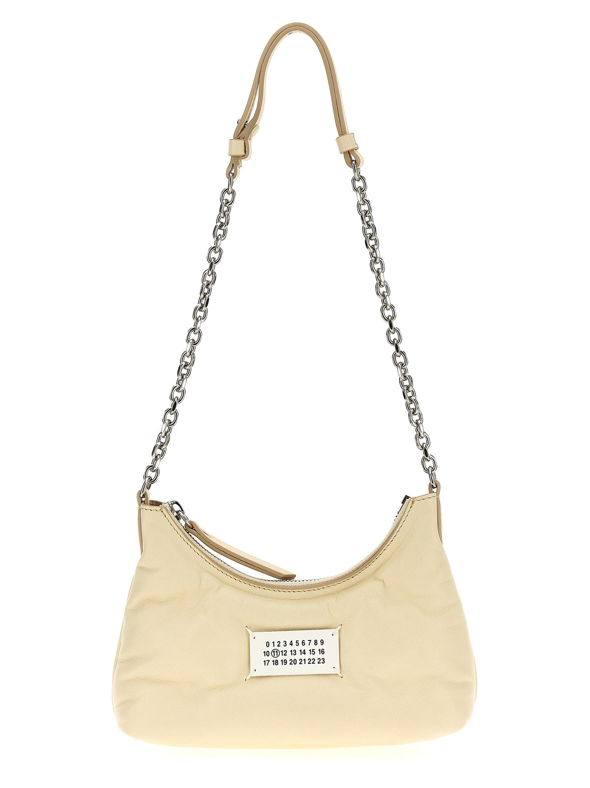 Maison Margiela Weiße Lammleder-Umhängetasche