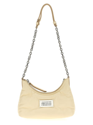 Maison Margiela Weiße Lammleder-Umhängetasche