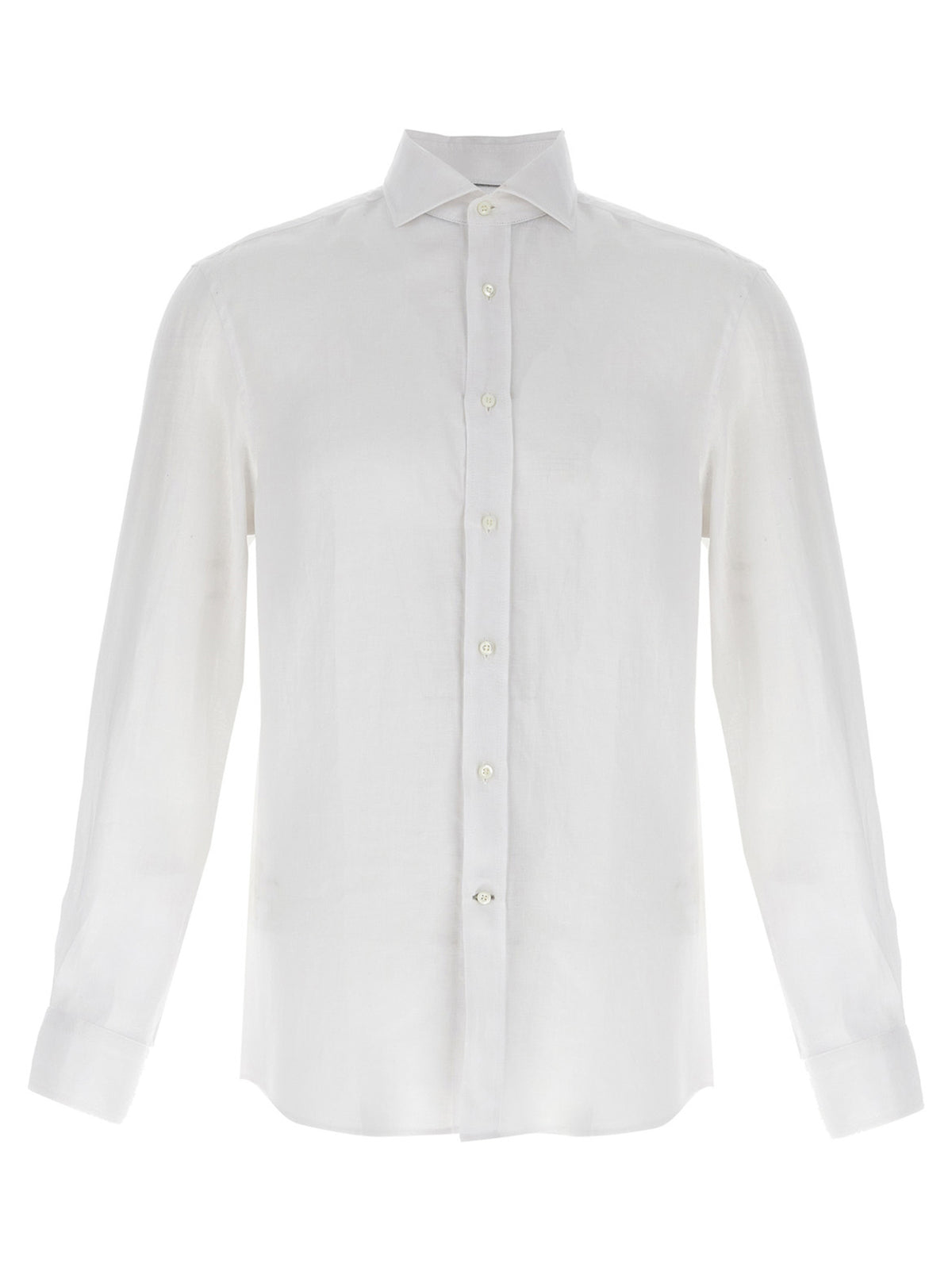 Brunello Cucinelli Weiße Leinenbluse