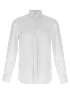 Brunello Cucinelli Weiße Leinenbluse
