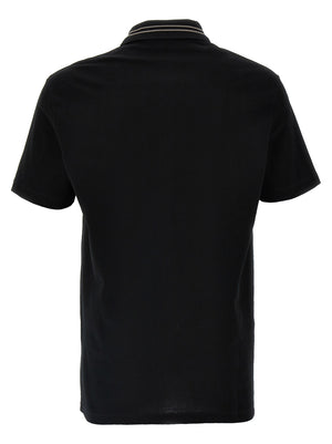 Versace Schwarzes Baumwoll-Poloshirt