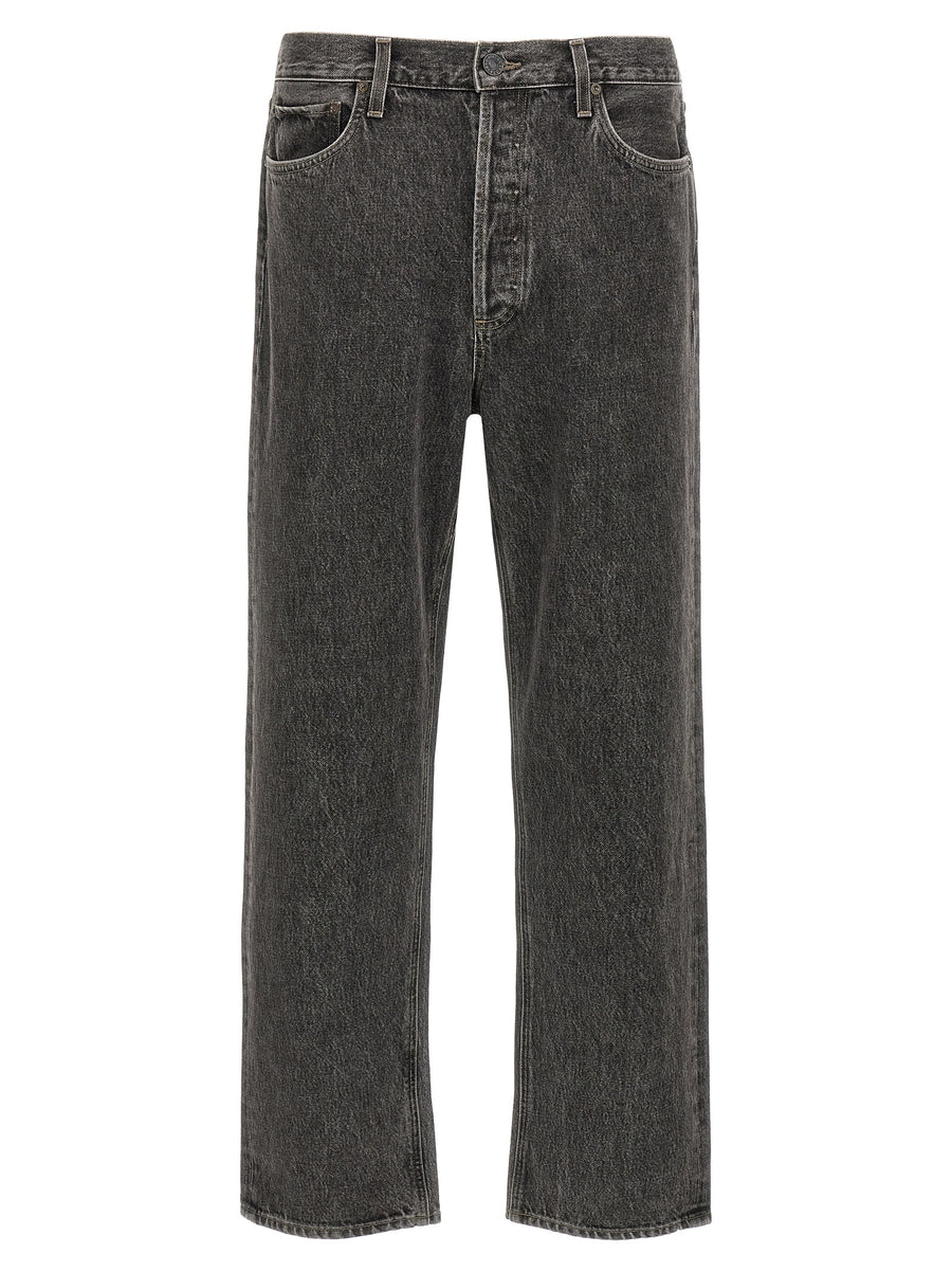 Agolde Graue Jeans aus Baumwolle im geraden Schnitt