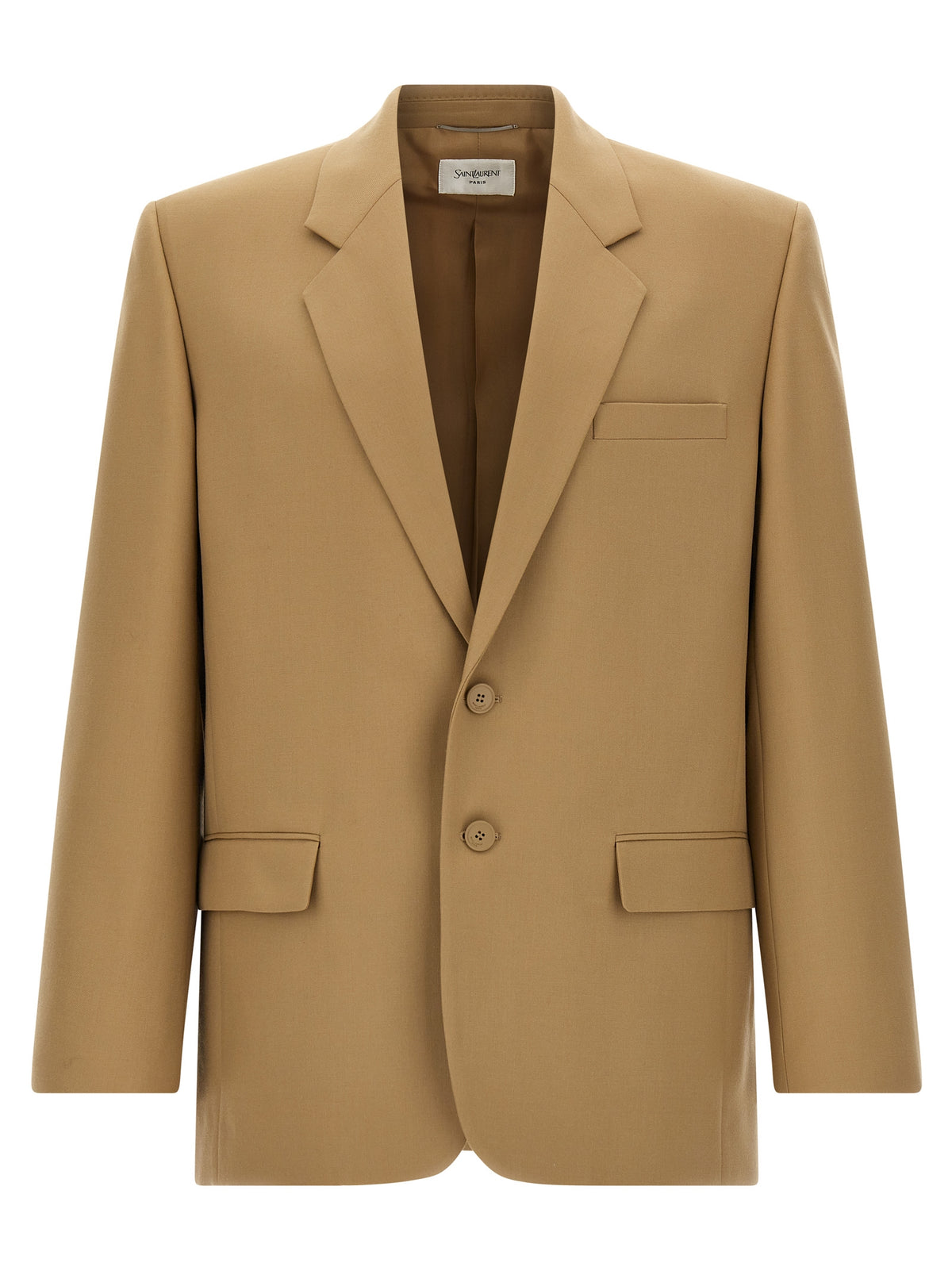 Saint Laurent Beiger Wollblazer