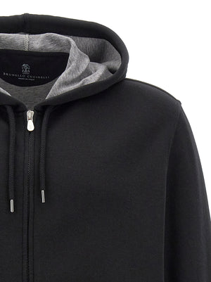 Brunello Cucinelli Schwarzer Baumwoll-Sweatshirt