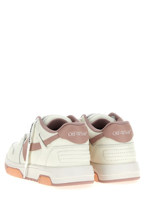 Off-White Mehrfarbige Low-Top-Sneaker aus Rindsleder