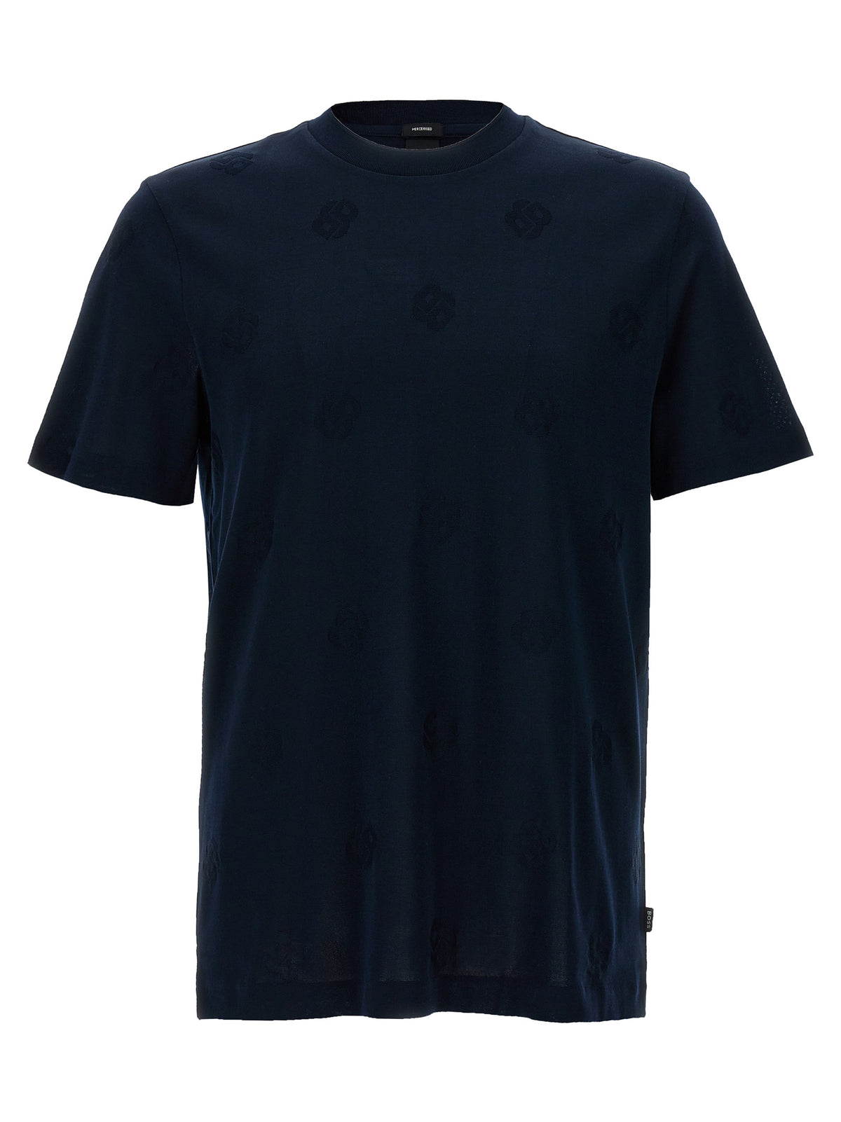 Hugo Boss Blaues Baumwoll-T-Shirt