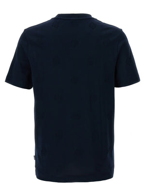 Hugo Boss Blaues Baumwoll-T-Shirt
