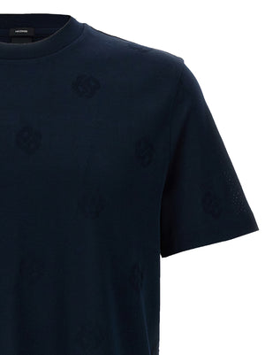 Hugo Boss Blaues Baumwoll-T-Shirt