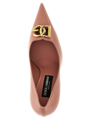 Dolce & Gabbana Mehrfarbige Pumps aus Kalbsleder mit hohem Absatz