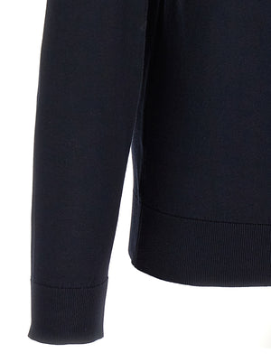 JOHN SMEDLEY Blauer Baumwollcardigan