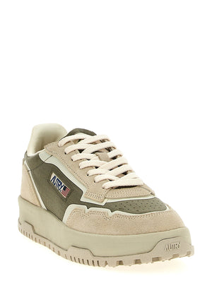 Autry Multicolor Calf Leather Bos Taurus Low Top Sneakers
