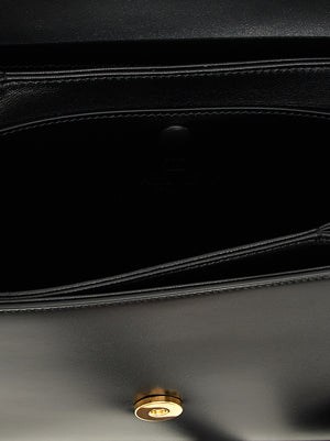 Valentino Garavani Schwarze Kalbsleder-Schultertasche