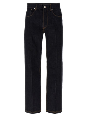Fendi Blaue Jeans aus Baumwolle im geraden Schnitt