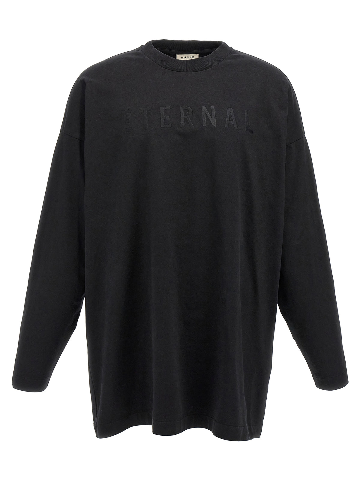 Fear Of God Schwarzes Baumwoll-T-Shirt