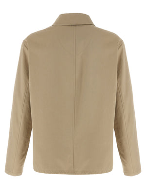 Burberry Beige Baumwolljacke in voller Länge