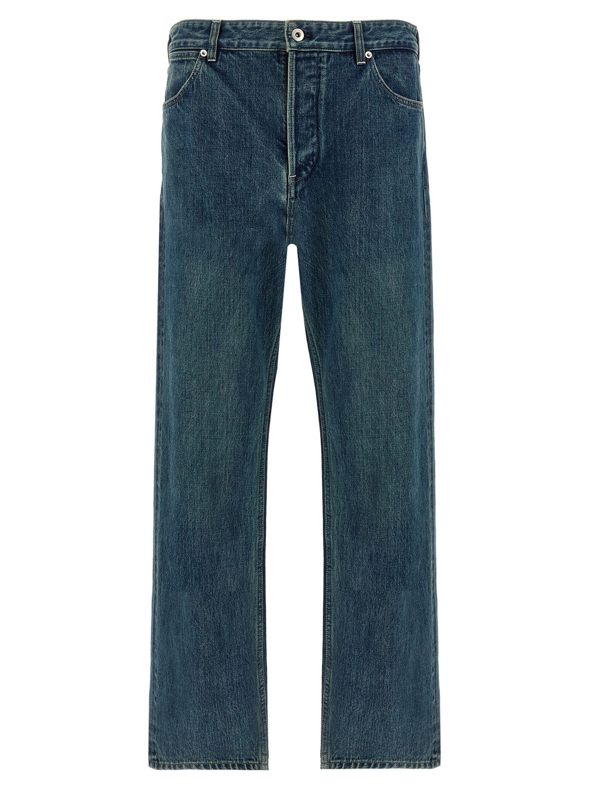 Jil Sander Blaue Jeans aus Baumwolle im geraden Schnitt