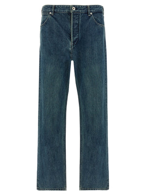 Jil Sander Blaue Jeans aus Baumwolle im geraden Schnitt