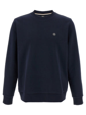 Hugo Boss Blauer Baumwoll-Sweatshirt