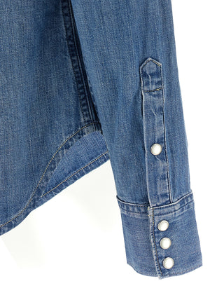 Polo Ralph Lauren Blaue Baumwollbluse