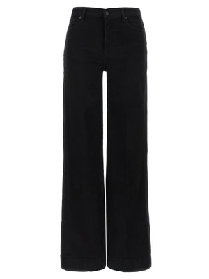7 For All Mankind Schwarze Baumwoll-Schlagjeans