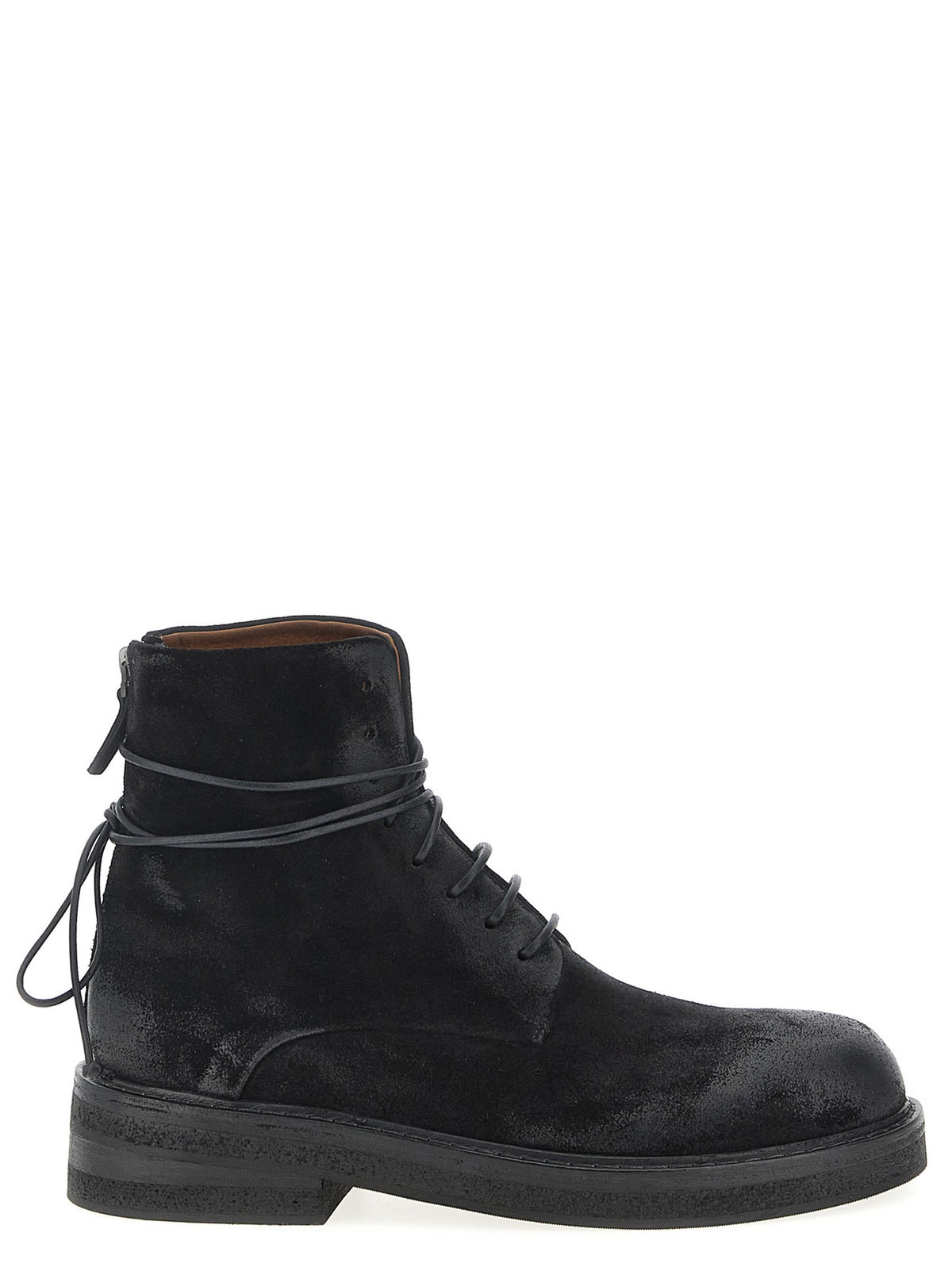 Marsell Schwarze Chelsea Boots aus Baumwolle