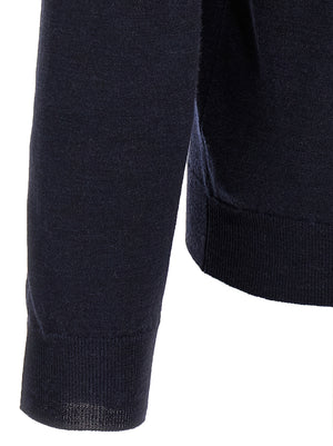 ZANONE Blauer Cardigan aus Schurwolle
