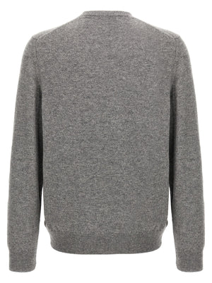 ZANONE Grauer Cardigan aus reiner Schurwolle