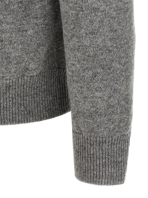 ZANONE Grauer Cardigan aus reiner Schurwolle